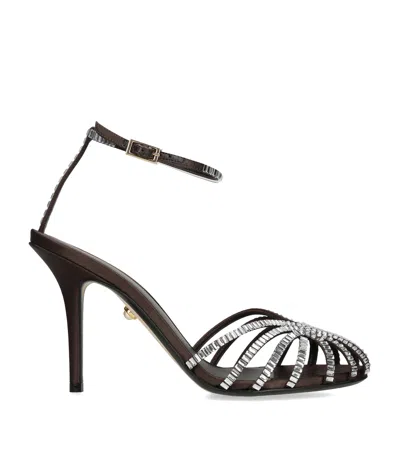Alevì Penelope Xtal Crystal-embellished Sandals In Animal Print