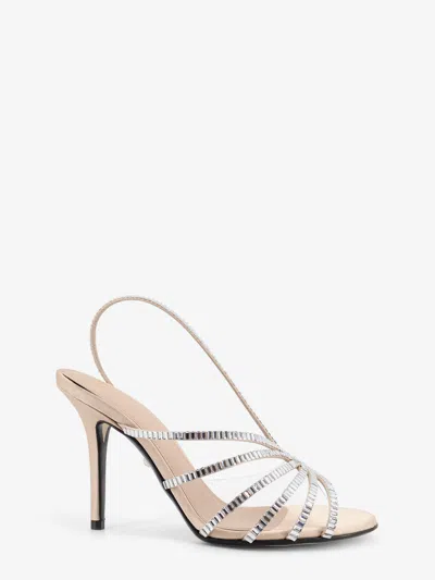 Alevì Star Xtal 95 Satin Sandals With All-over Crystals