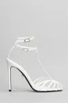 Alevì Ally 095 Sandals In White Patent Leather In White