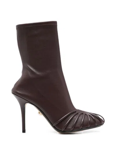 Alevì Stiletto "karen" Boots In Red