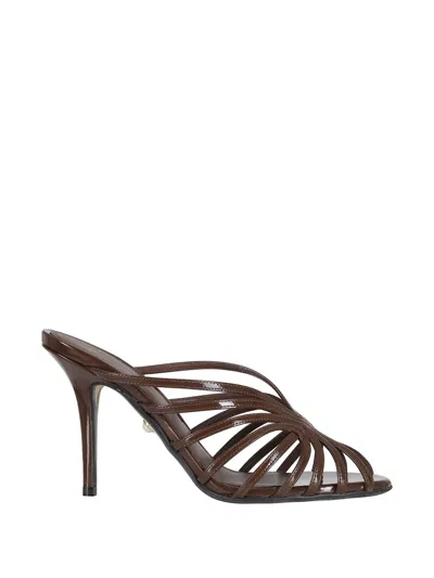 Alevì Strappy Pearl Pumps In Black
