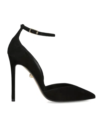 Alevì Suede Camilla Heeled Pumps 110 In Black