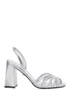 Alevì 90mm Tara Sandals In Silver