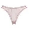 Alevy Studios Women's The Ruffle Thong — Pink In Pink