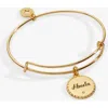 Alex And Ani Abuela Charm Bangle Bracelet In Gold