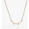 Alex And Ani Babe Tennis Chain Necklace In Gold