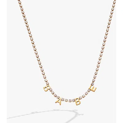 Alex And Ani Babe Tennis Chain Necklace In Gold