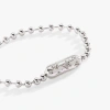 Alex And Ani Ball Chain Barrel Closure Bracelet With Butterflies In Silver