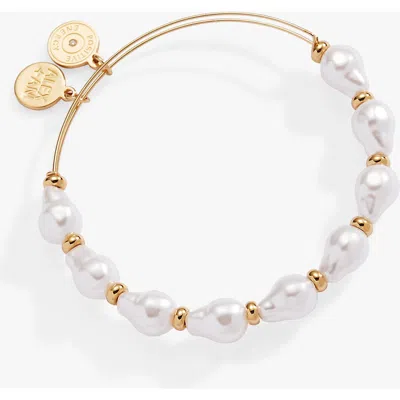 Alex And Ani Baroque Pearl Beaded Bangle Bracelet
