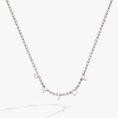 Alex And Ani Bride Tennis Chain Necklace In White