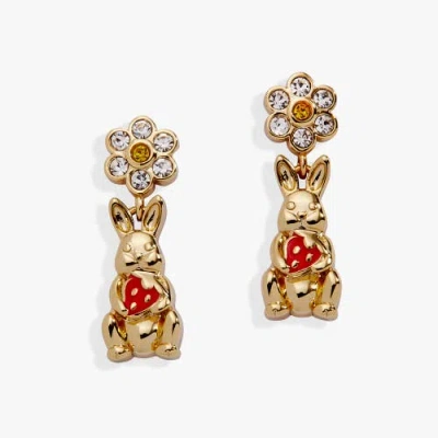 Alex And Ani Bunny Drop Earrings In Gold