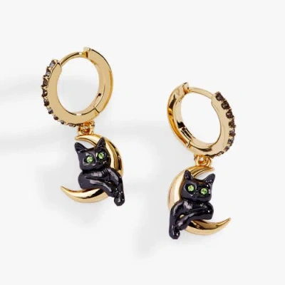 Alex And Ani Celestial Cat Huggie Earring In Gold