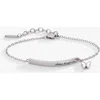 Alex And Ani Choose Happiness Inline Bracelet In Silver