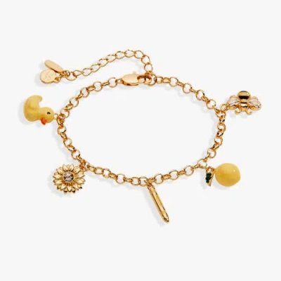 Alex And Ani Crayola X  Fan Favorites Sunglow Charm Bracelet In Gold