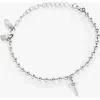 Alex And Ani Cross Ball Chain Bracelet In Silver