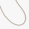 Alex And Ani Crystal Tennis Chain  Necklace In Gold