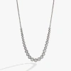 Alex And Ani Crystal Tennis Necklace In Silver