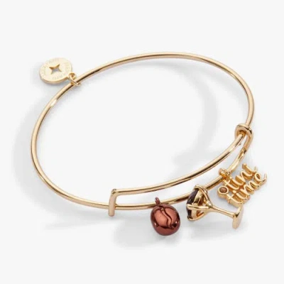 Alex And Ani Espresso Martini Multi Charm Bangle In Gold