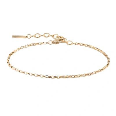 Alex And Ani Everyday Box Link Chain Bracelet In Gold