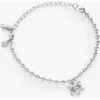 Alex And Ani Evil Eye Ball Chain Bracelet In White