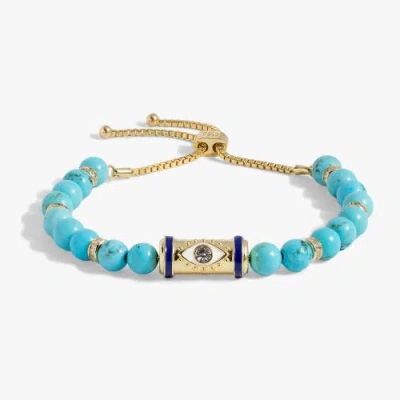 Alex And Ani Evil Eye Bead Bolo Bracelet In Gold