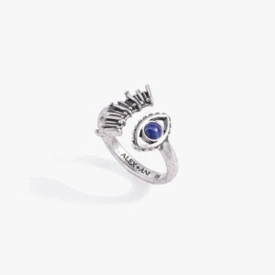 Alex And Ani Evil Eye Wrap Ring In Silver