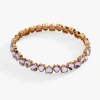 Alex And Ani Faceted Heart Stretch Bracelet In Gold