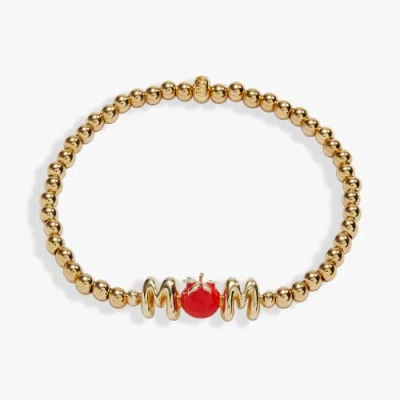 Alex And Ani Farmers' Market 'mom' Stretch Bracelet In Gold