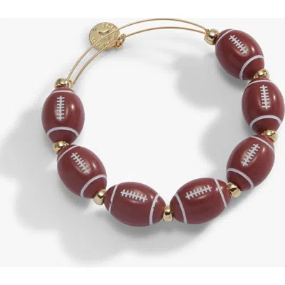 Alex And Ani Football Oversized Beaded Bangle In Multi