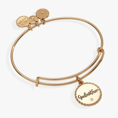 Alex And Ani Godmother Charm Bangle Bracelet In Gold