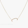 Alex And Ani Gold Elongated Initial Pendant Necklace