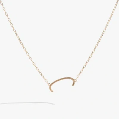Alex And Ani Gold Elongated Initial Pendant Necklace