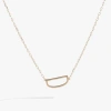 Alex And Ani Gold Elongated Initial Pendant Necklace