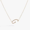 Alex And Ani Gold Elongated Initial Pendant Necklace