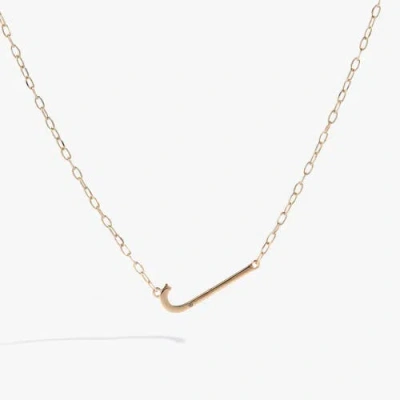 Alex And Ani Gold Elongated Initial Pendant Necklace