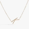 Alex And Ani Gold Elongated Initial Pendant Necklace