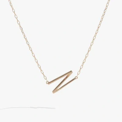Alex And Ani Gold Elongated Initial Pendant Necklace
