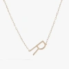 Alex And Ani Gold Elongated Initial Pendant Necklace