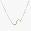Alex And Ani Gold Elongated Initial Pendant Necklace