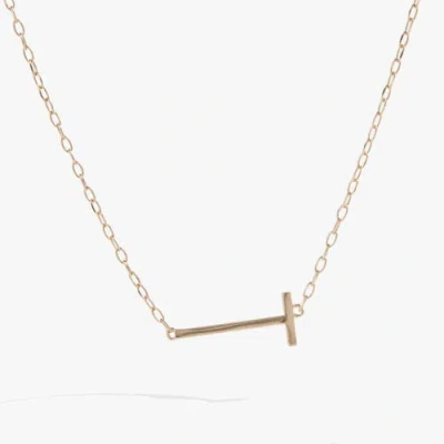 Alex And Ani Gold Elongated Initial Pendant Necklace