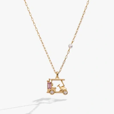 Alex And Ani Golf Cart Necklace In Gold