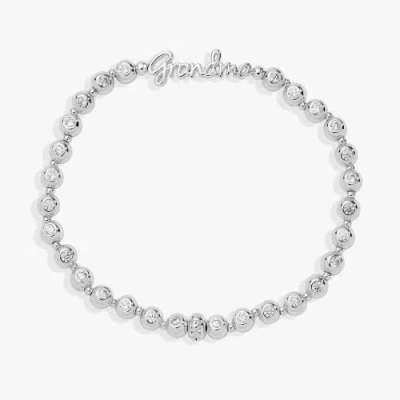 Alex And Ani Grandma Elongated Crystal Stretch Bracelet In Pink