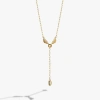 Alex And Ani Harry Potter Golden Snitch And Navette  Lariat Necklace In Gold