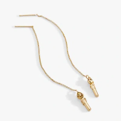 Alex And Ani Harry Potter Great Hall Candle Threader Earrings In Gold