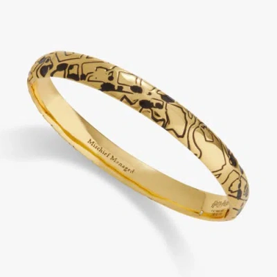 Alex And Ani Harry Potter Mischief Managed Hinge Bracelet In Gold