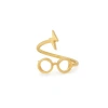 Alex And Ani Harry Potter (tm) Glasses Ring Wrap Super In Gold