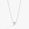 Alex And Ani Heart Pendant Necklace In Silver