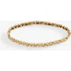 Alex And Ani Heart Tennis Bracelet In Gold