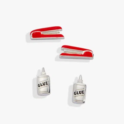 Alex And Ani 'holding Us All Together' Glue & Stapler Stud Earring Set In Multi