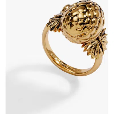 Alex And Ani House Of The Dragon 'fire Will Reign' Dragon Egg Locket Ring In Gold